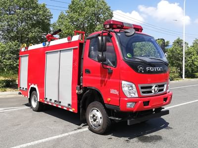 國(guó)六福田2.5噸泡沫消防車(chē)